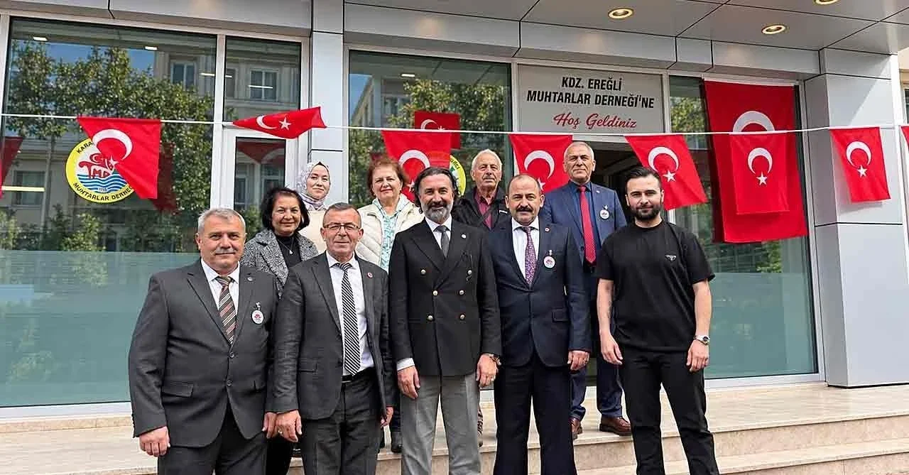 Ereğli İYİ Parti ilçe başkanı Kağan Boy, Muhtarlar Derneği’ni 19 Ekim’de ziyaret etti